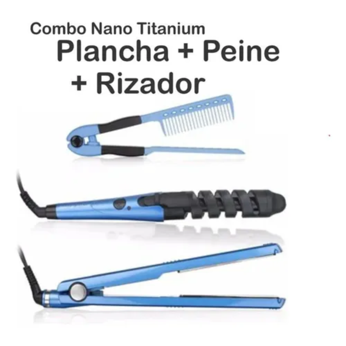 Miniatura 4 de Combo Plancha De Cabello Nano Titanium